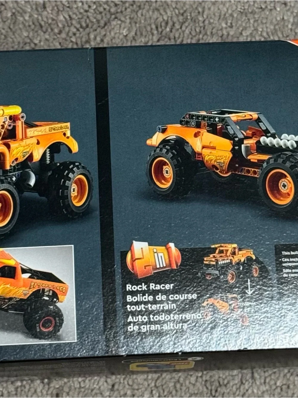 LEGO Technics Bright Orange Monster Truck Building Set
